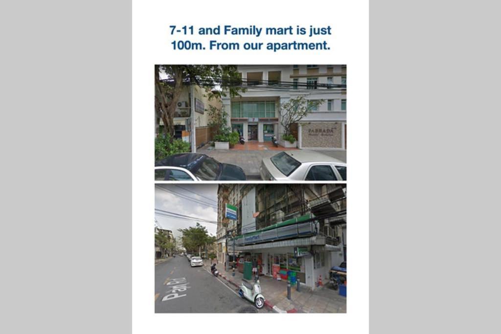 P1 Silom Pan Large Room Full Kitchen Wifi 4-6Pax Bangkok Luaran gambar
